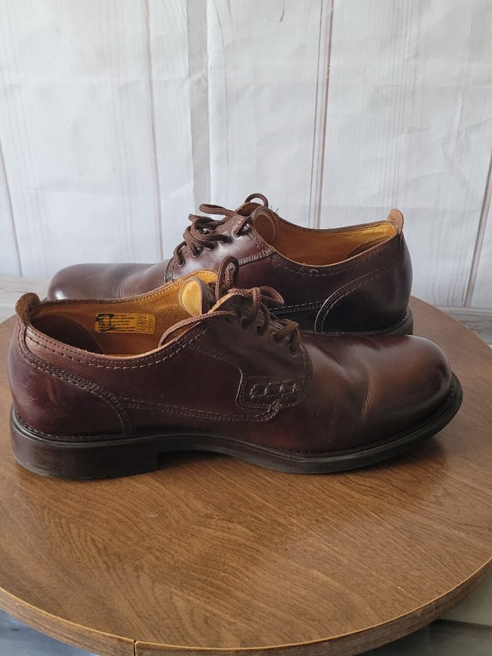 Rare Vintage Havana Joe Panama Jack Brown Leather Oxfords, Classic Dress Lace-up